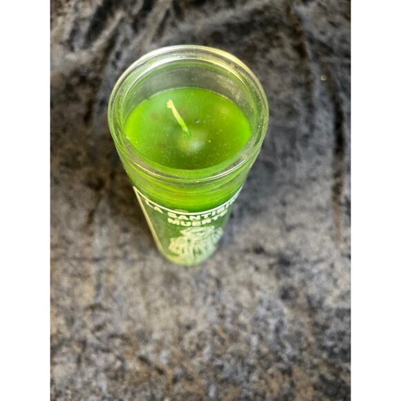 Green Holy Death 7-Day Spiritual Candle, La Santisima Muerte - Picture 3 of 4